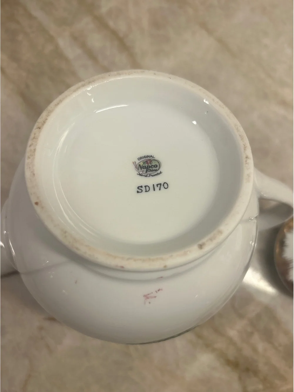 VTG Napco China Lily of the Valley Teapot w/ Lid - SD170 Hand Painted Japan